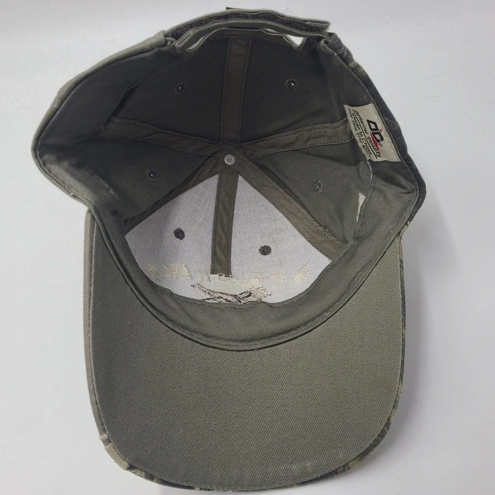Vintage Pheasant‎ Hat Adjustable (Fits Small) Gray Camo If It Flies It Dies Hunt